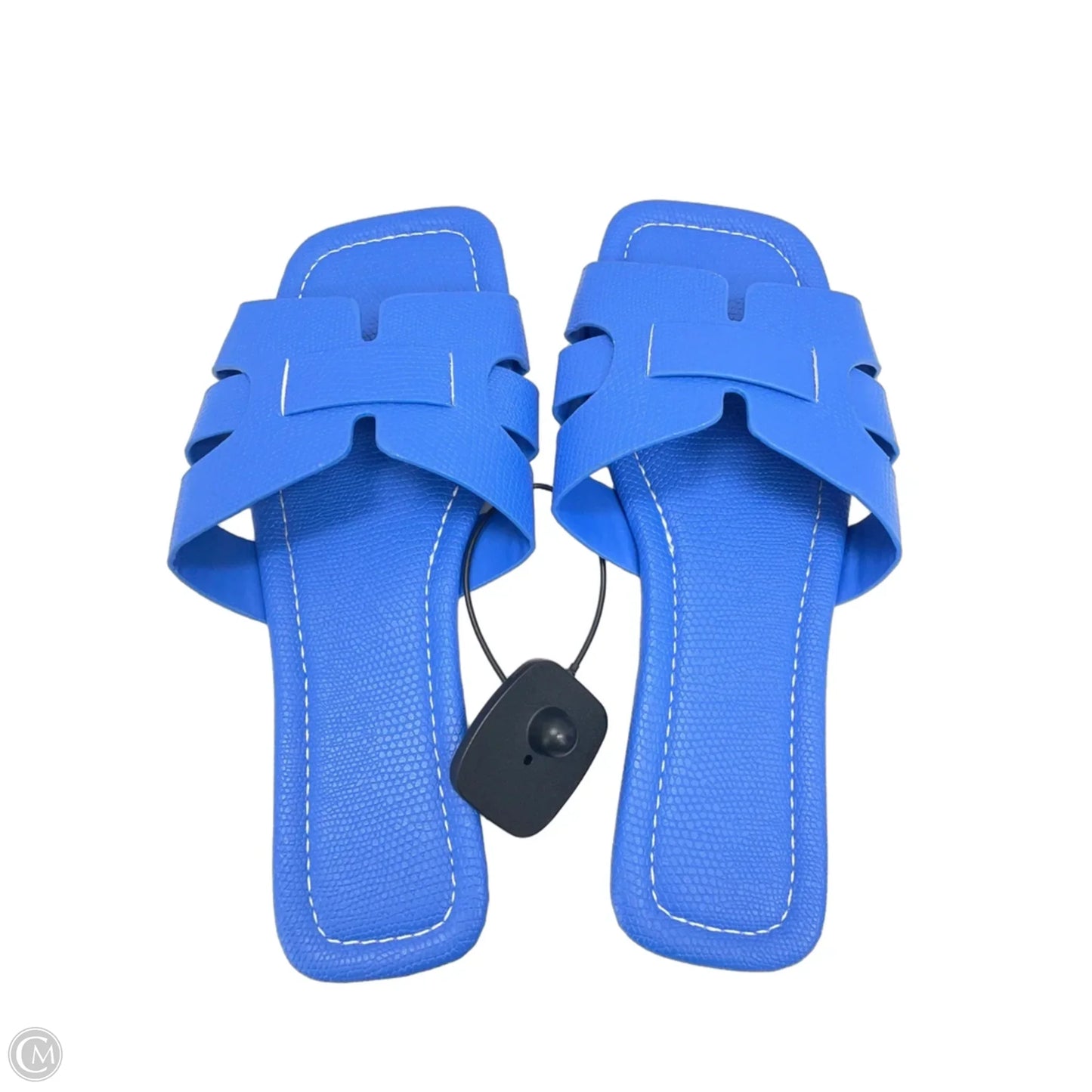 Sandals Flats By Clothes Mentor In Blue, Size: 7.5