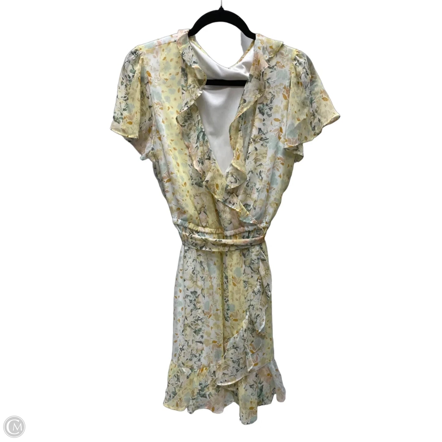 Dress Casual Short By Clothes Mentor In Floral Print, Size: L
