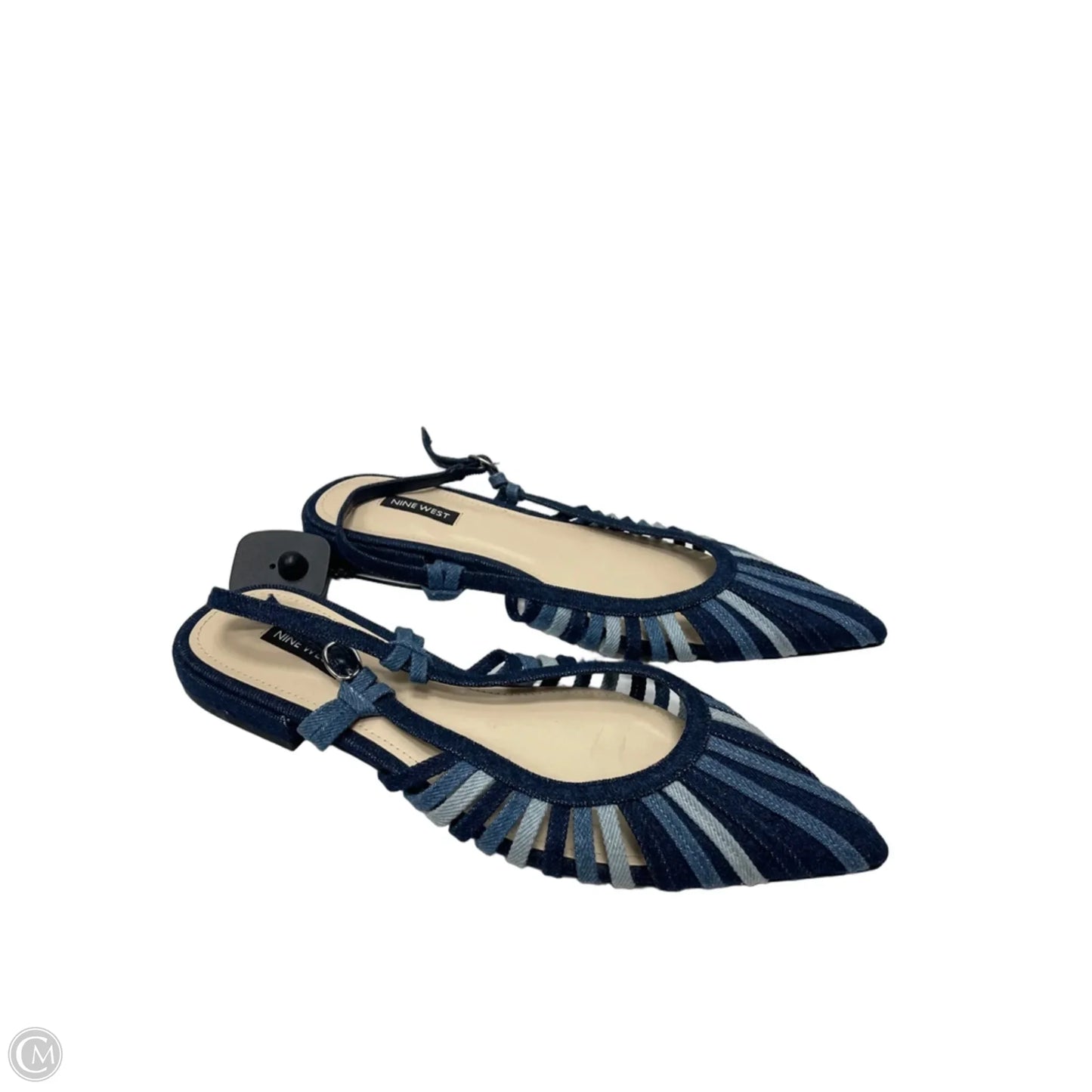 Shoes Flats By Nine West In Blue Denim, Size: 10