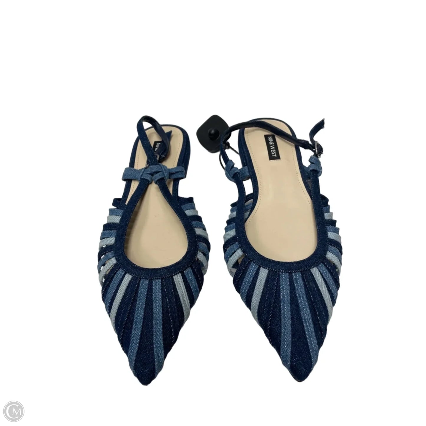 Shoes Flats By Nine West In Blue Denim, Size: 10