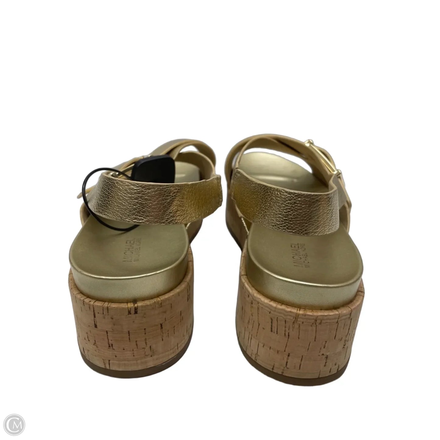 Sandals Heels Platform By Michael By Michael Kors In Gold, Size: 9.5