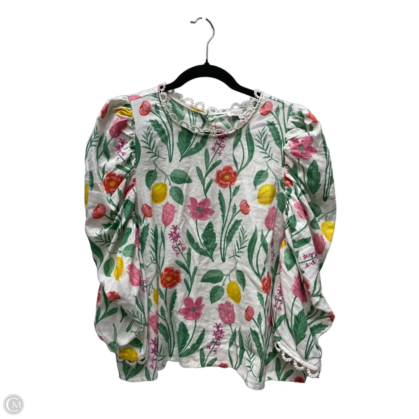 Top Long Sleeve By Rachel Zoe In Floral Print, Size: Xl