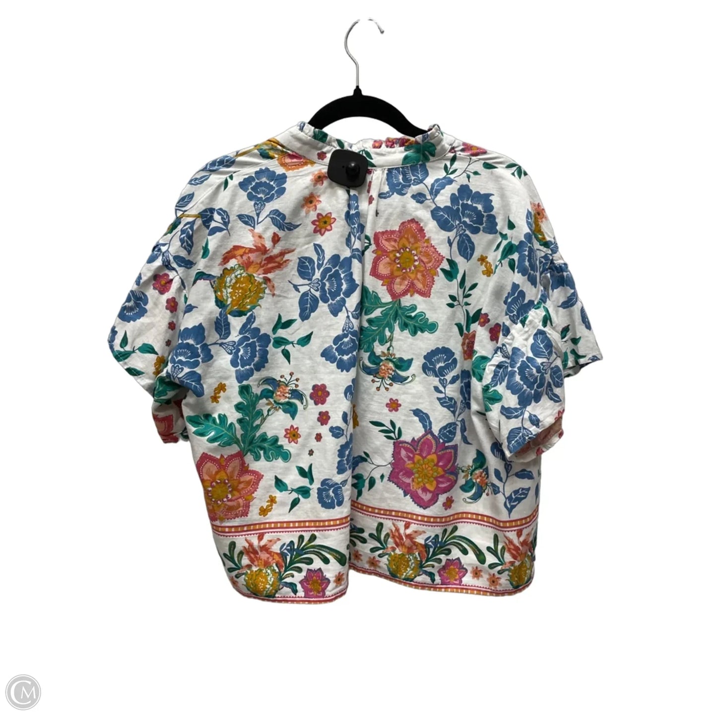 Top Short Sleeve By Rachel Zoe In Floral Print, Size: L