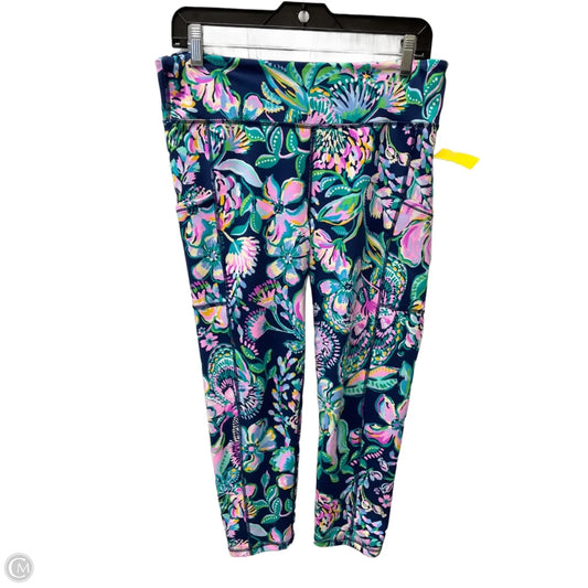 Pants Designer By Lilly Pulitzer In Floral Print, Size: L