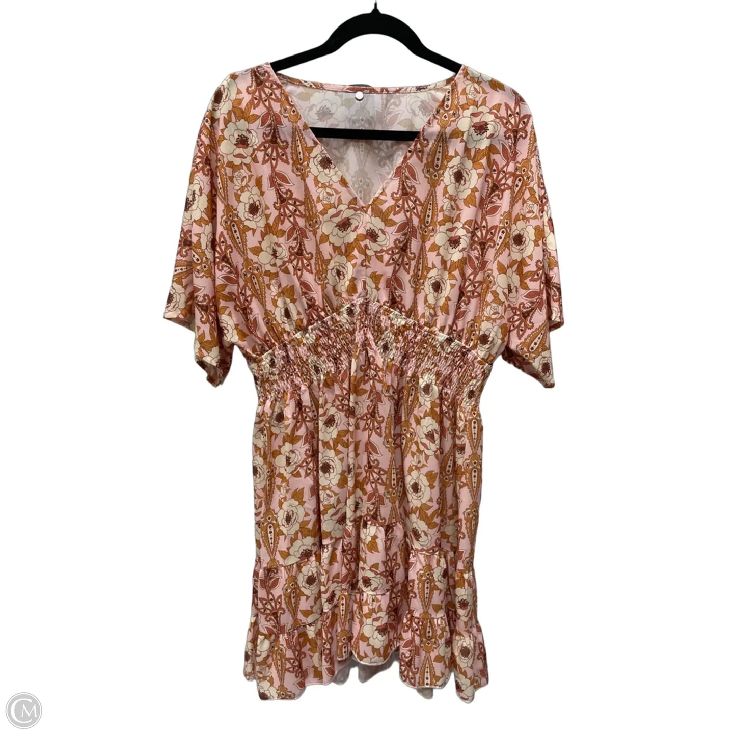 Dress Casual Short By Clothes Mentor In Floral Print, Size: Xl
