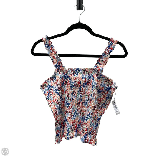 Top Sleeveless By Old Navy In Floral Print, Size: M