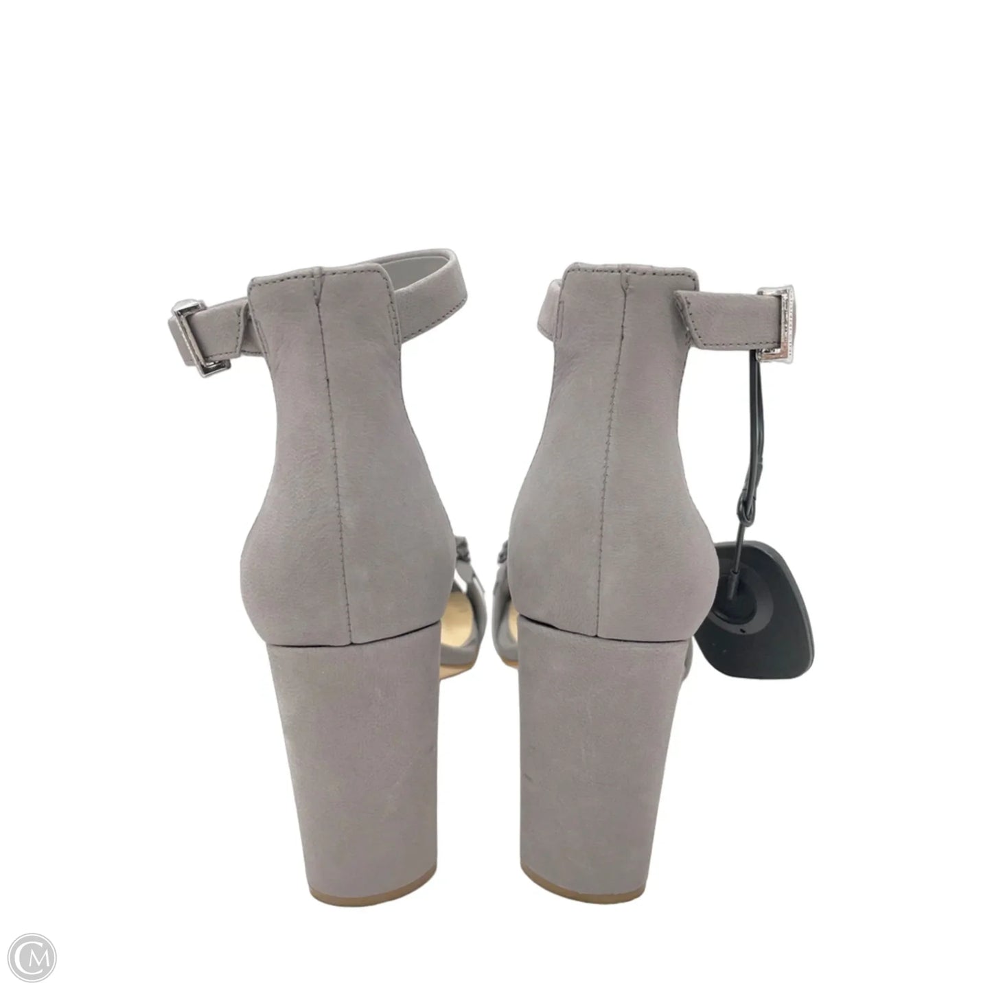 Sandals Heels Block By Gianni Bini In Grey, Size: 7.5