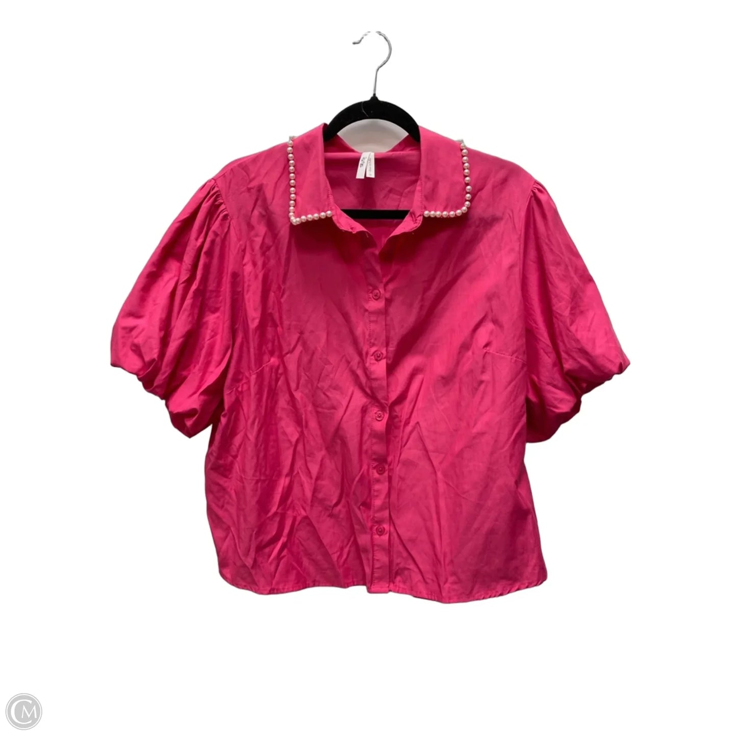 Top Short Sleeve By Truth In Pink, Size: 1x