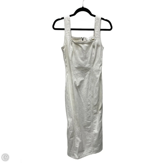 Dress Casual Midi By Abercrombie And Fitch In Cream Denim, Size: S