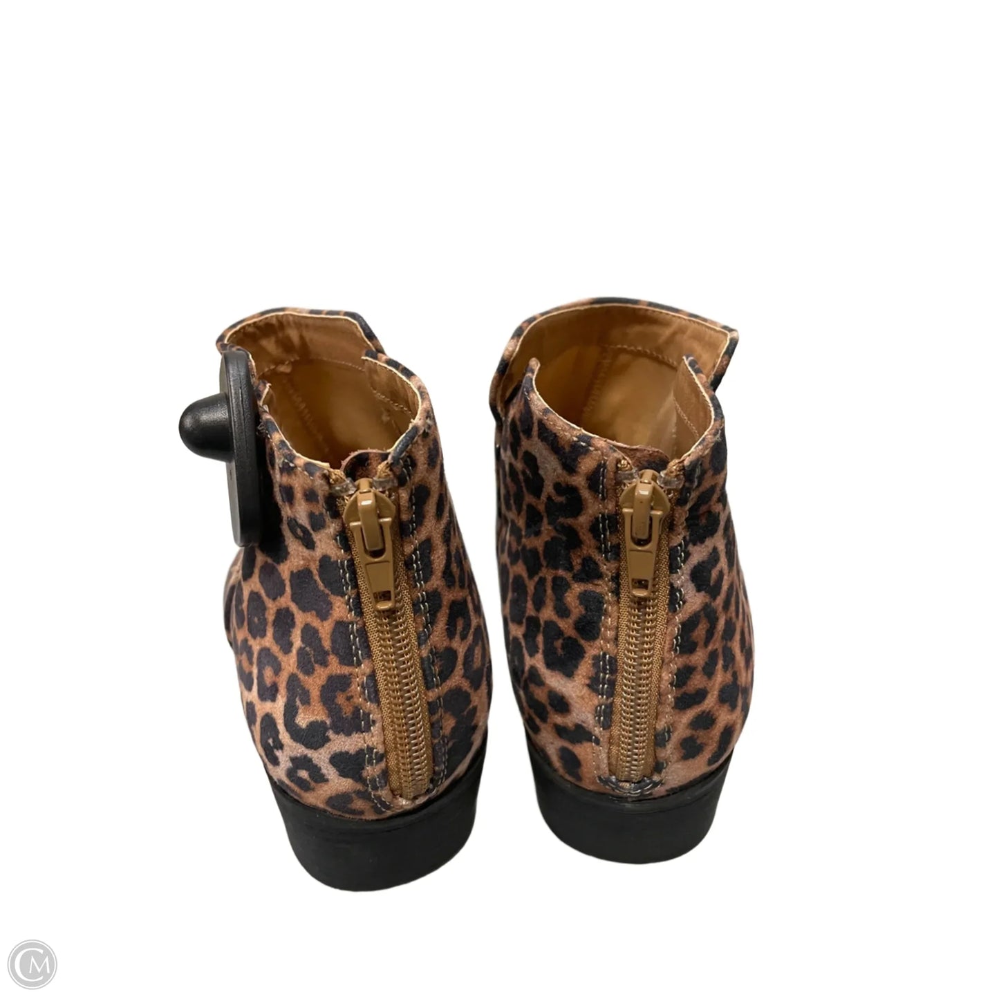 Boots Ankle Heels By Lane Bryant In Animal Print, Size: 9