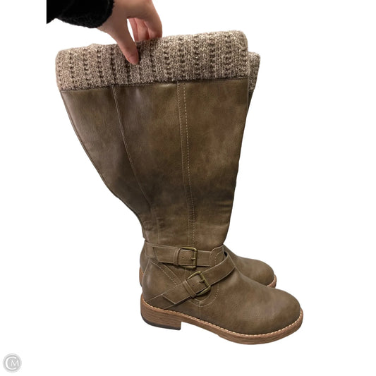 Boots Knee Flats By Torrid In Tan, Size: 8