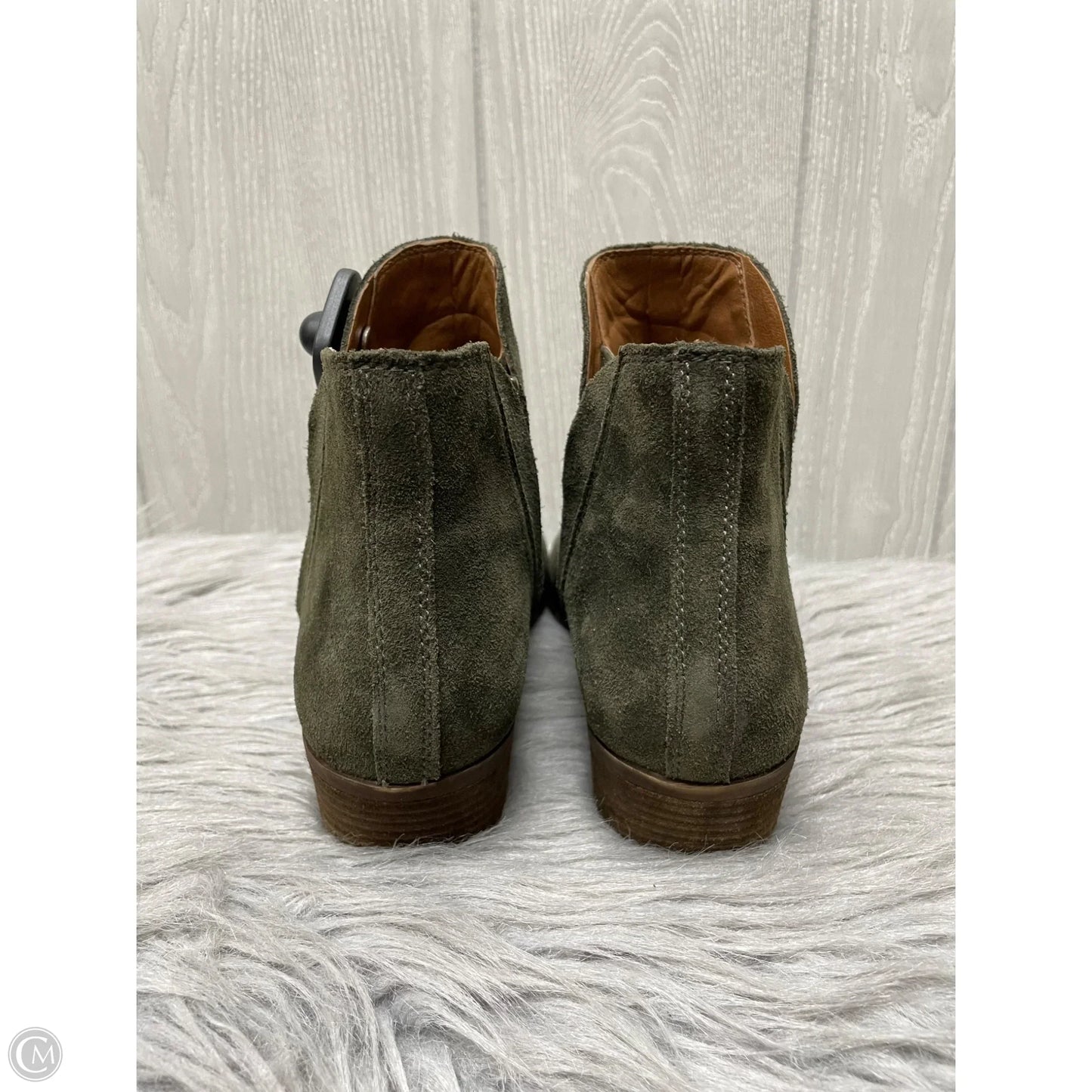 Boots Ankle Heels By Lucky Brand In Green, Size: 10