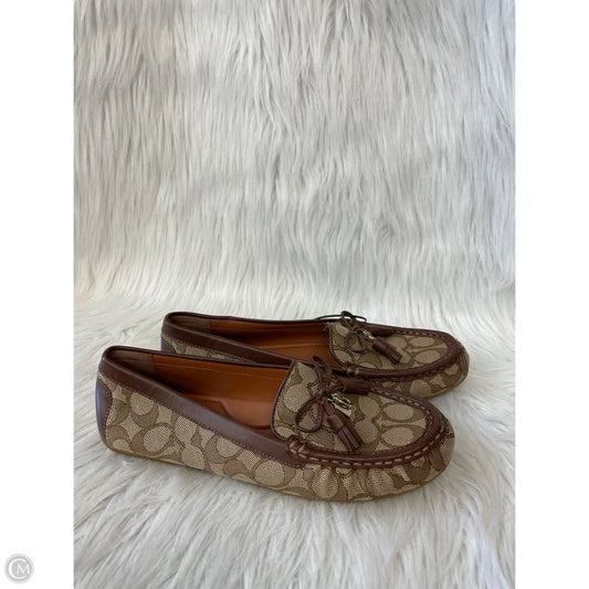 Shoes Designer By Coach In Brown & Tan, Size: 8