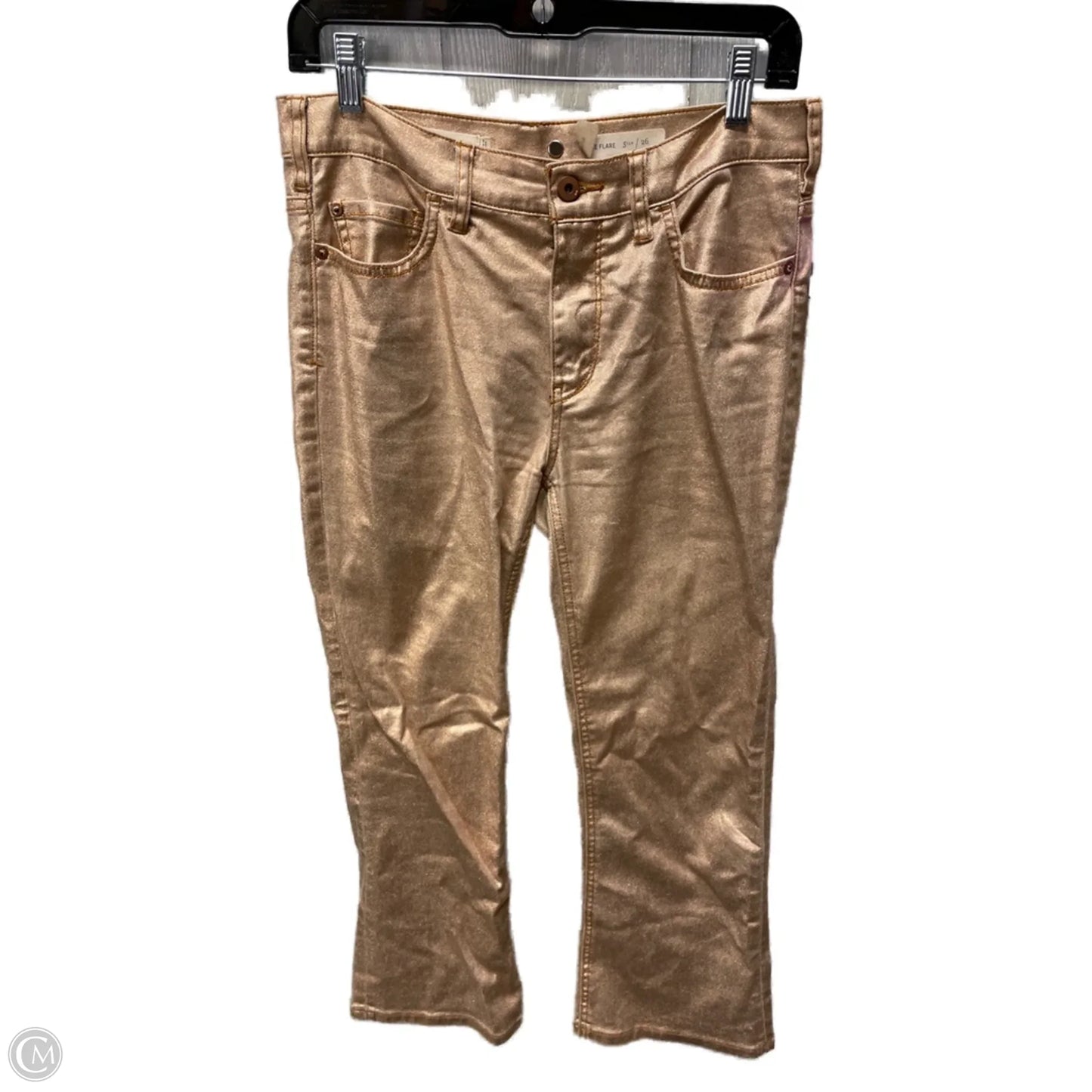 Jeans Flared By Pilcro In Rose Gold, Size: 2