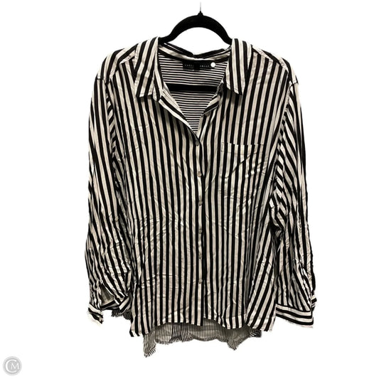 Top Long Sleeve By Jane And Delancey In Striped Pattern, Size: 2x