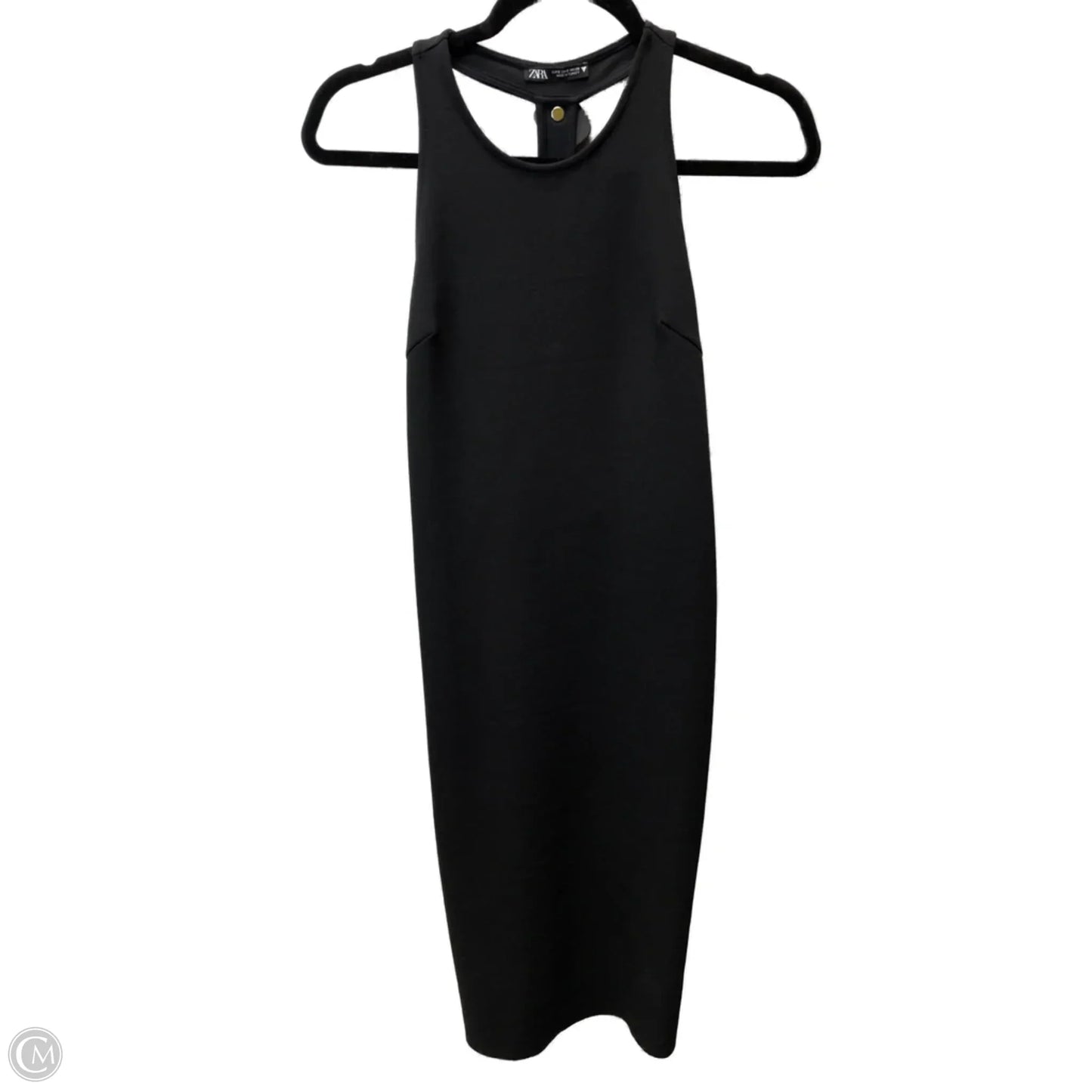 Dress Casual Midi By Zara In Black, Size: S