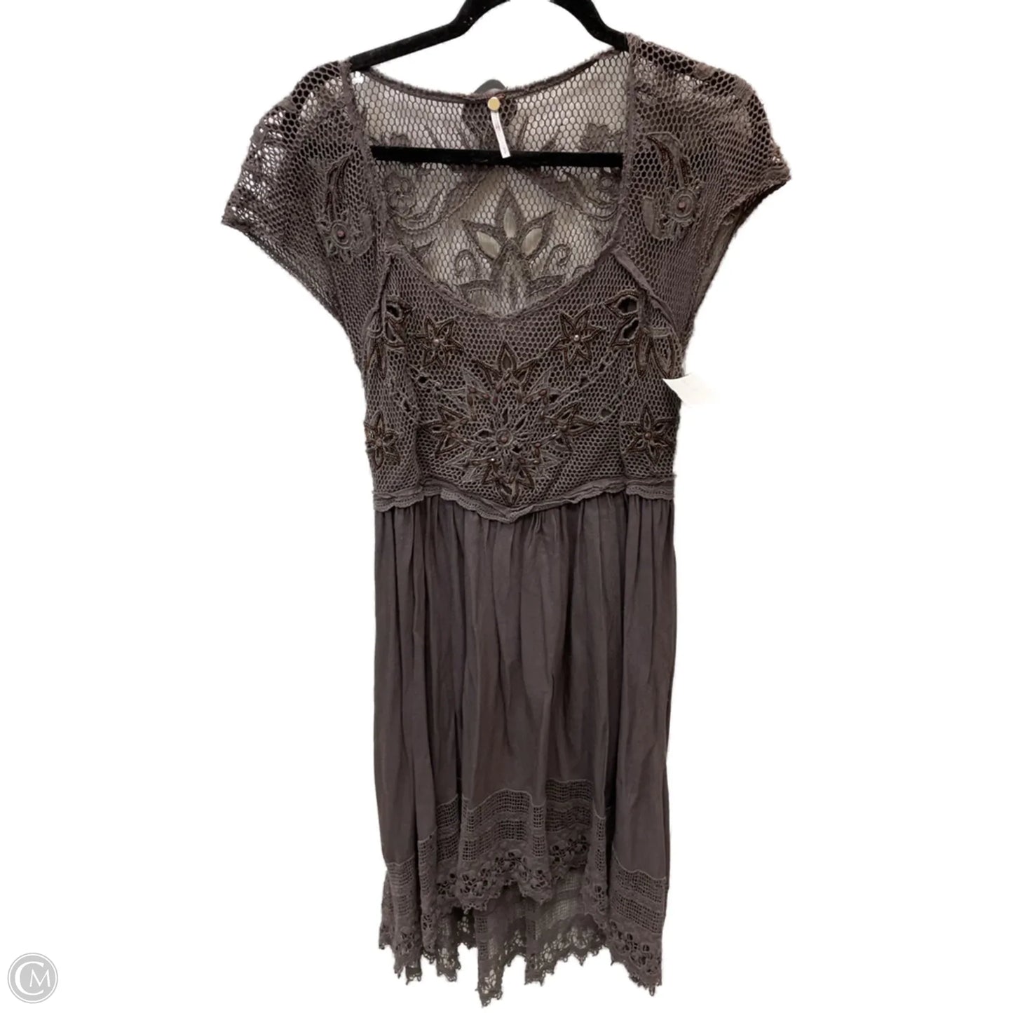 Dress Casual Midi By Free People In Grey, Size: S