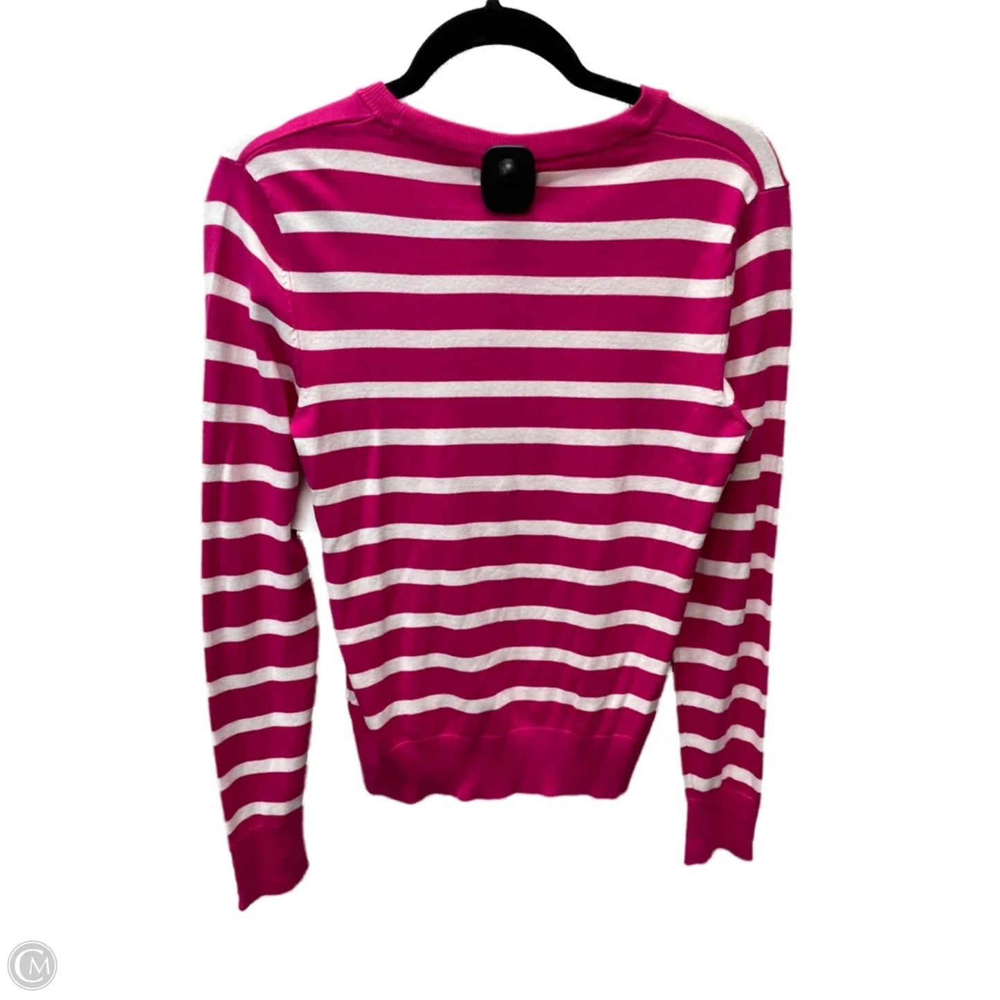 Sweater By Calvin Klein In Striped Pattern, Size: M