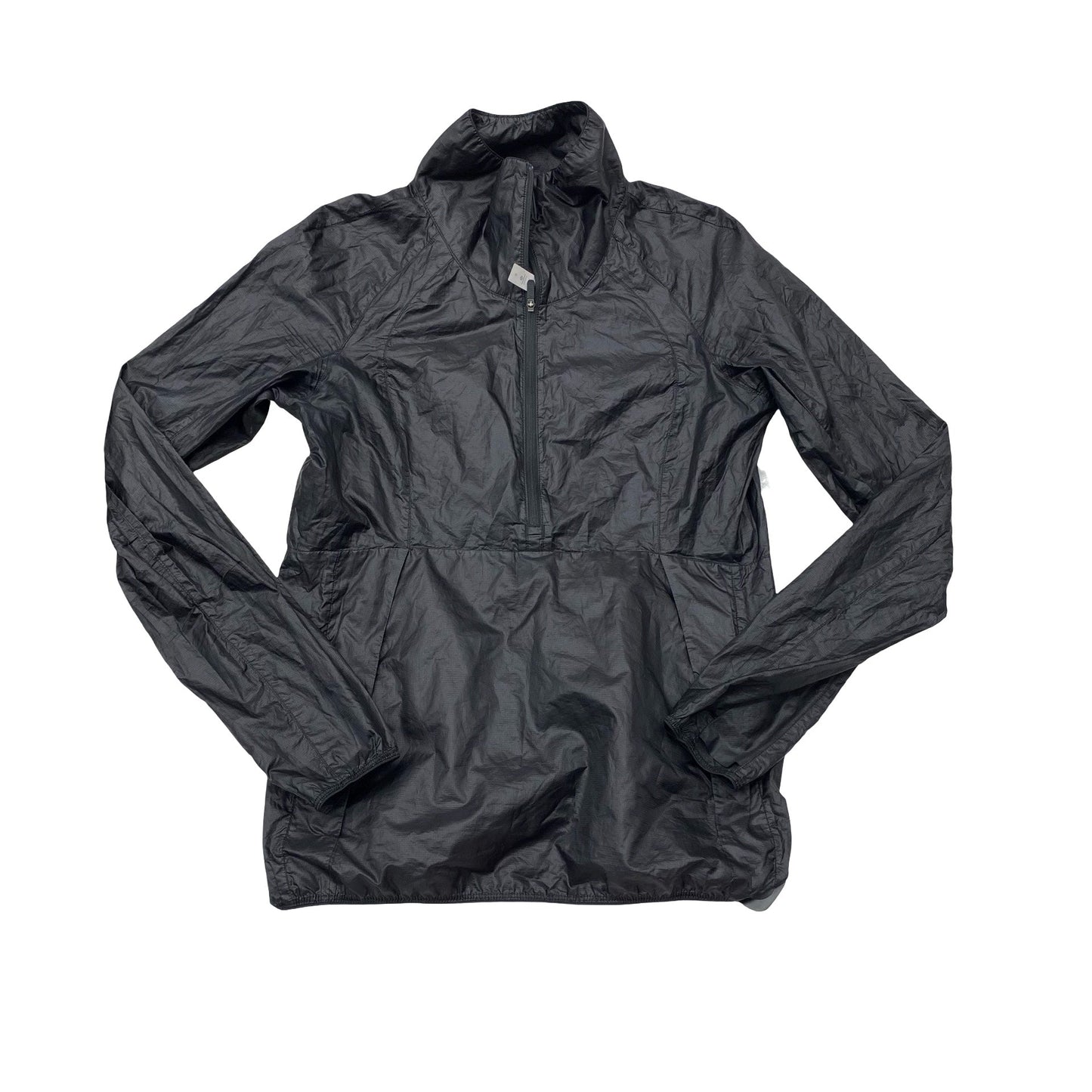 Athletic Jacket By Lululemon In Black, Size:6