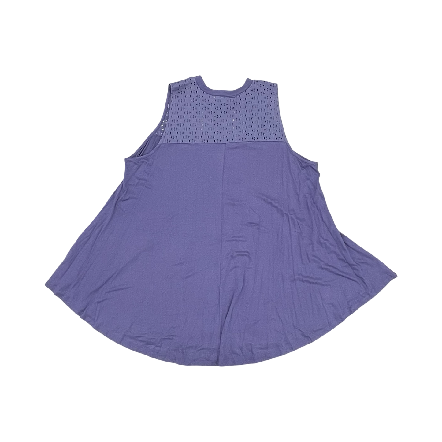 Blouse Sleeveless By Lane Bryant In Purple, Size:3X