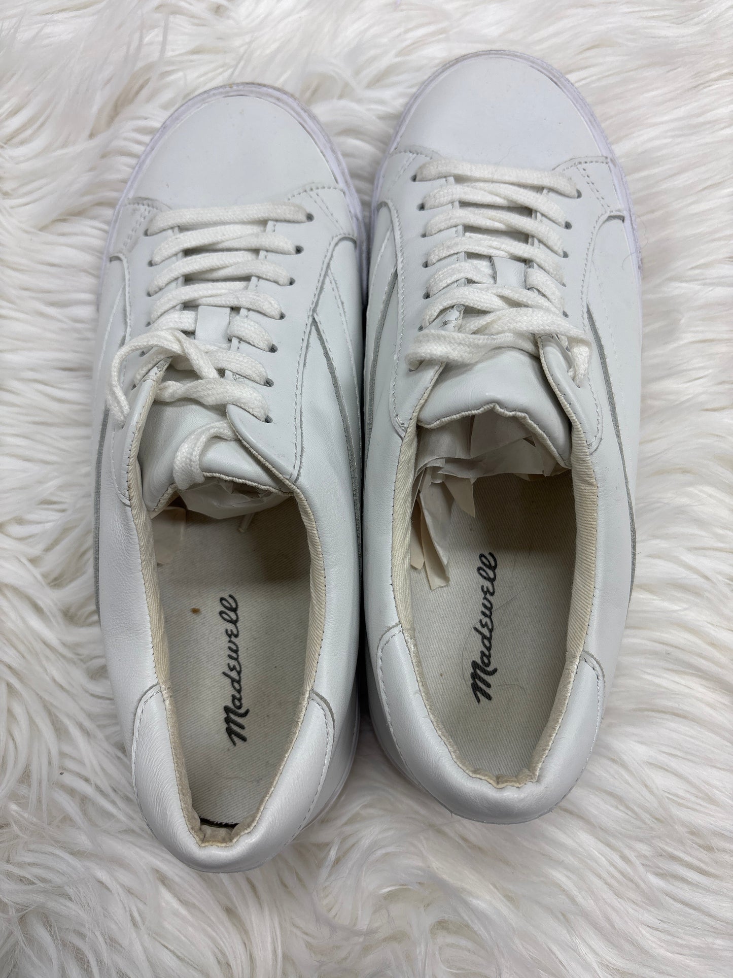 Shoes Sneakers By Madewell In White, Size:9.5