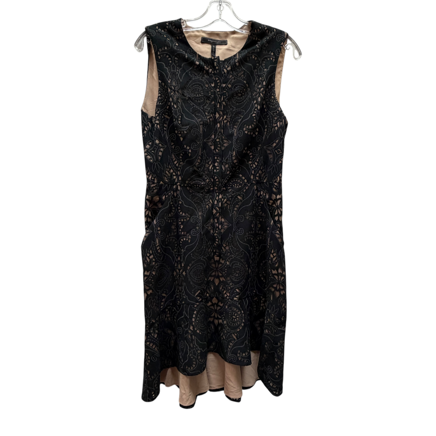 Dress Party Midi By Bcbgmaxazria In Black, Size:6
