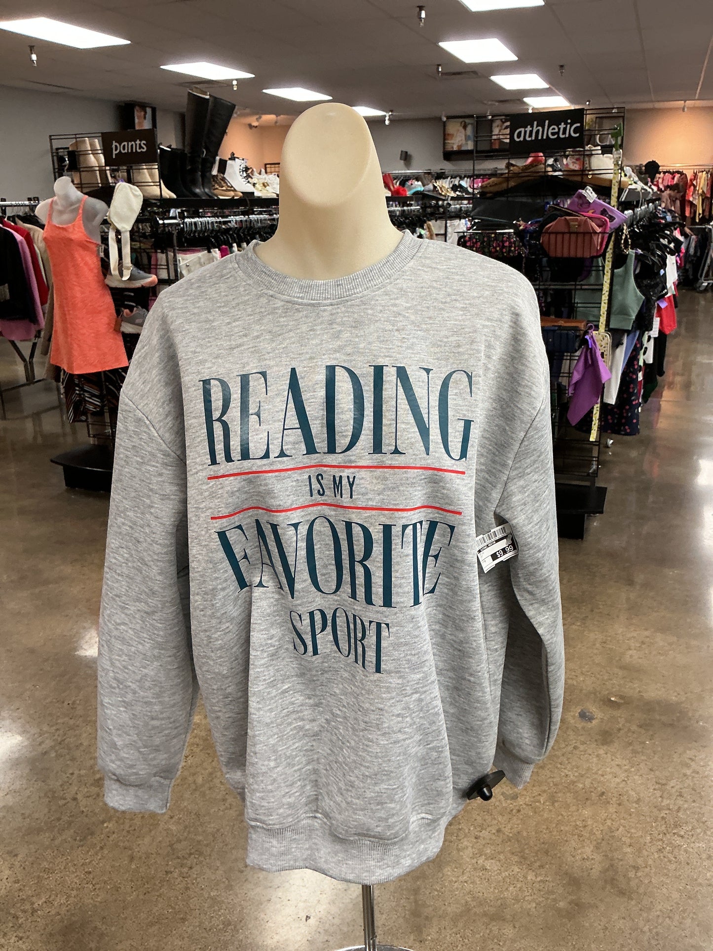 Top Ls By Clothes Mentor In Grey, Size:M
