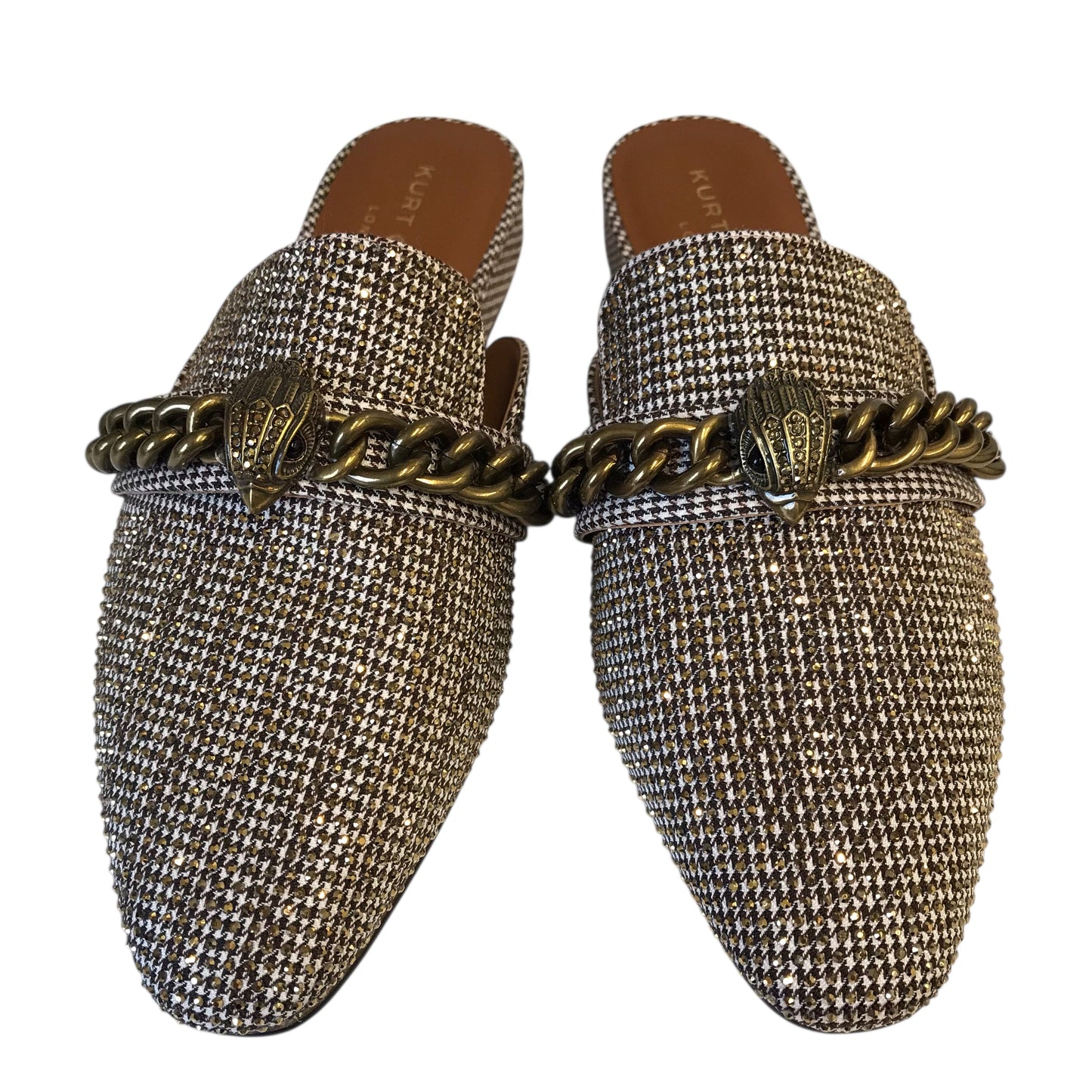 Shoes Designer By Kurt Geiger In Gold, Size:8