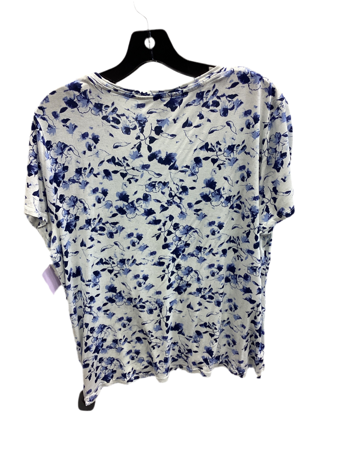 Top Ss By Simply Vera In Floral Print, Size:1X