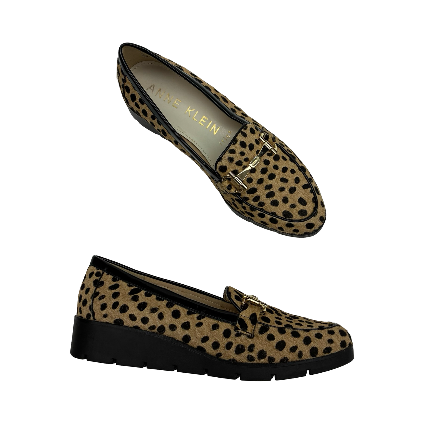 Shoes Heels Block By Anne Klein In Leopard Print, Size:7.5