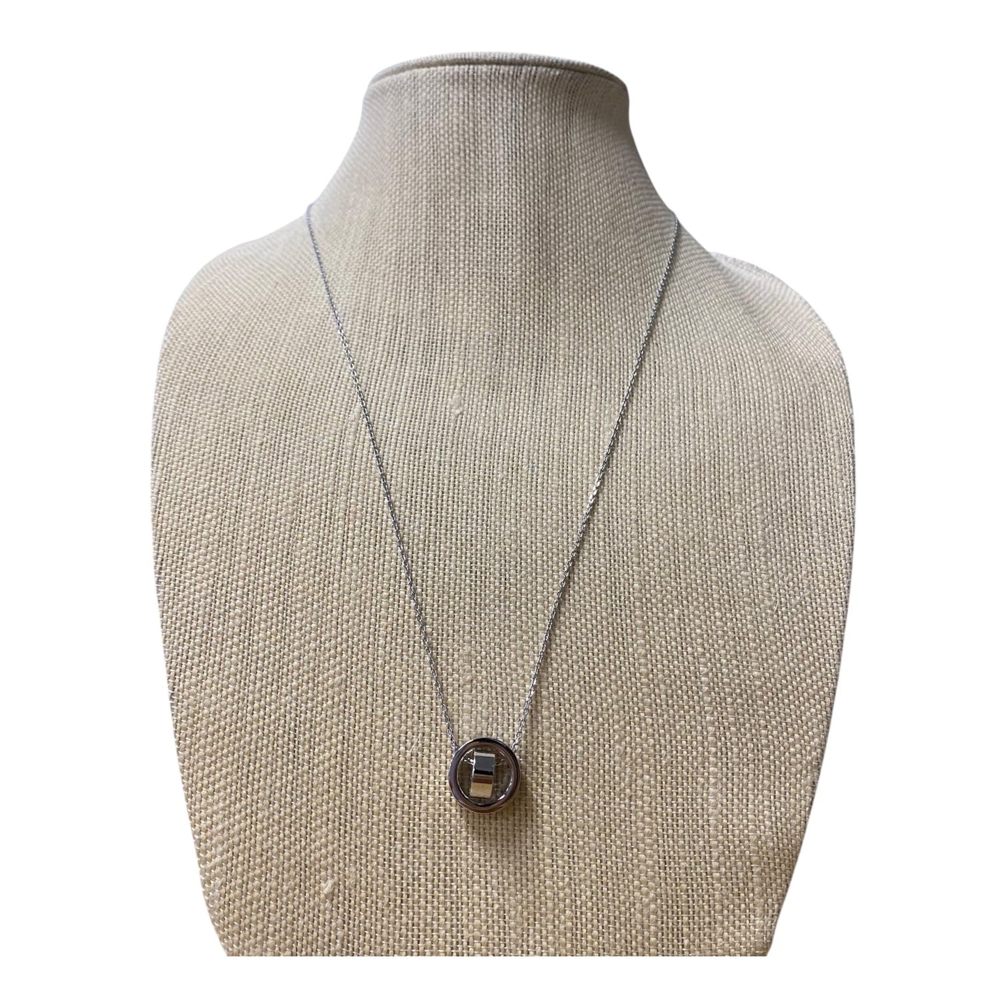 Necklace Designer By Swarovski In Silver