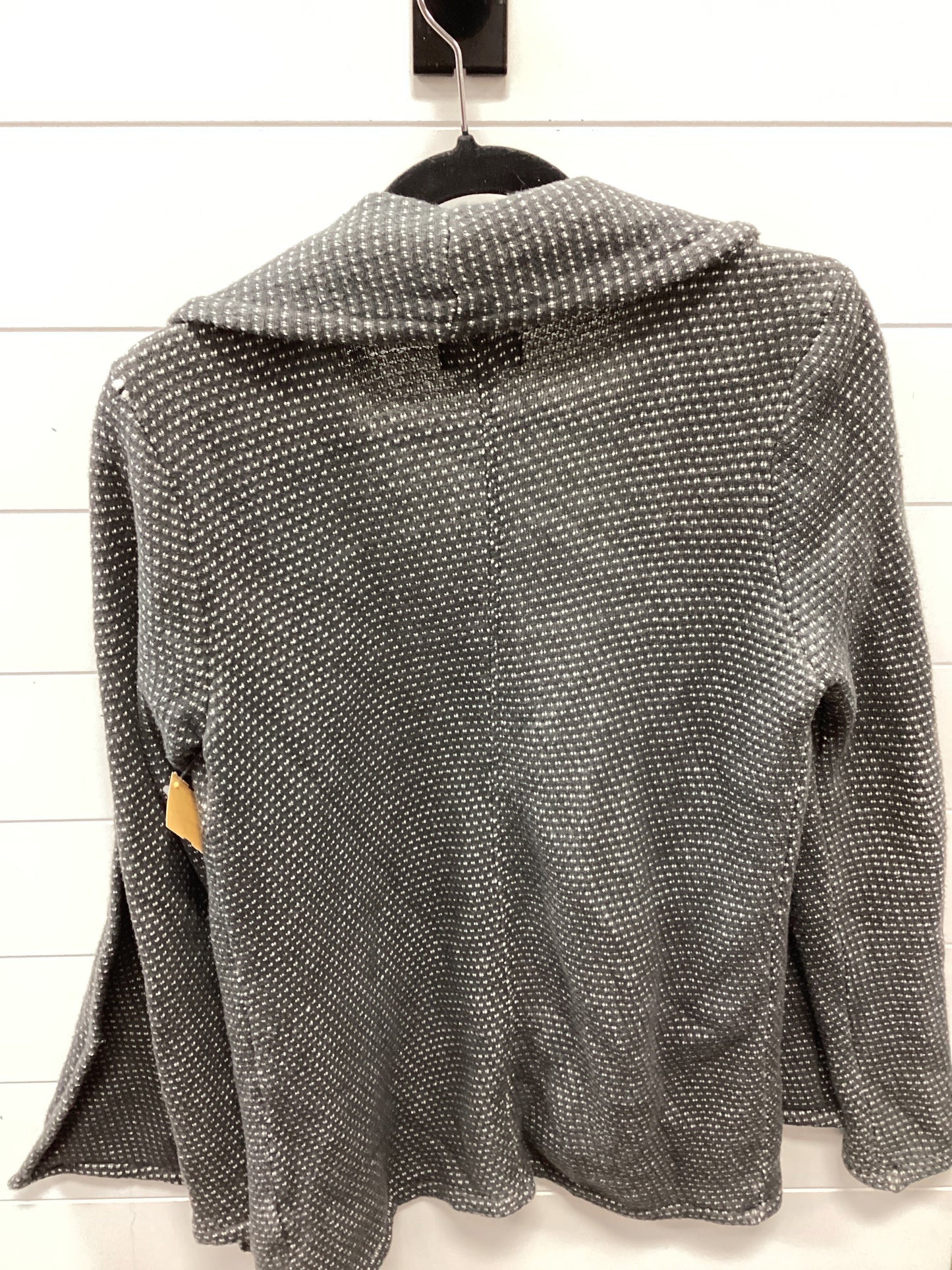 Sweater Cardigan By Lucky Brand In Grey & White, Size:Xs