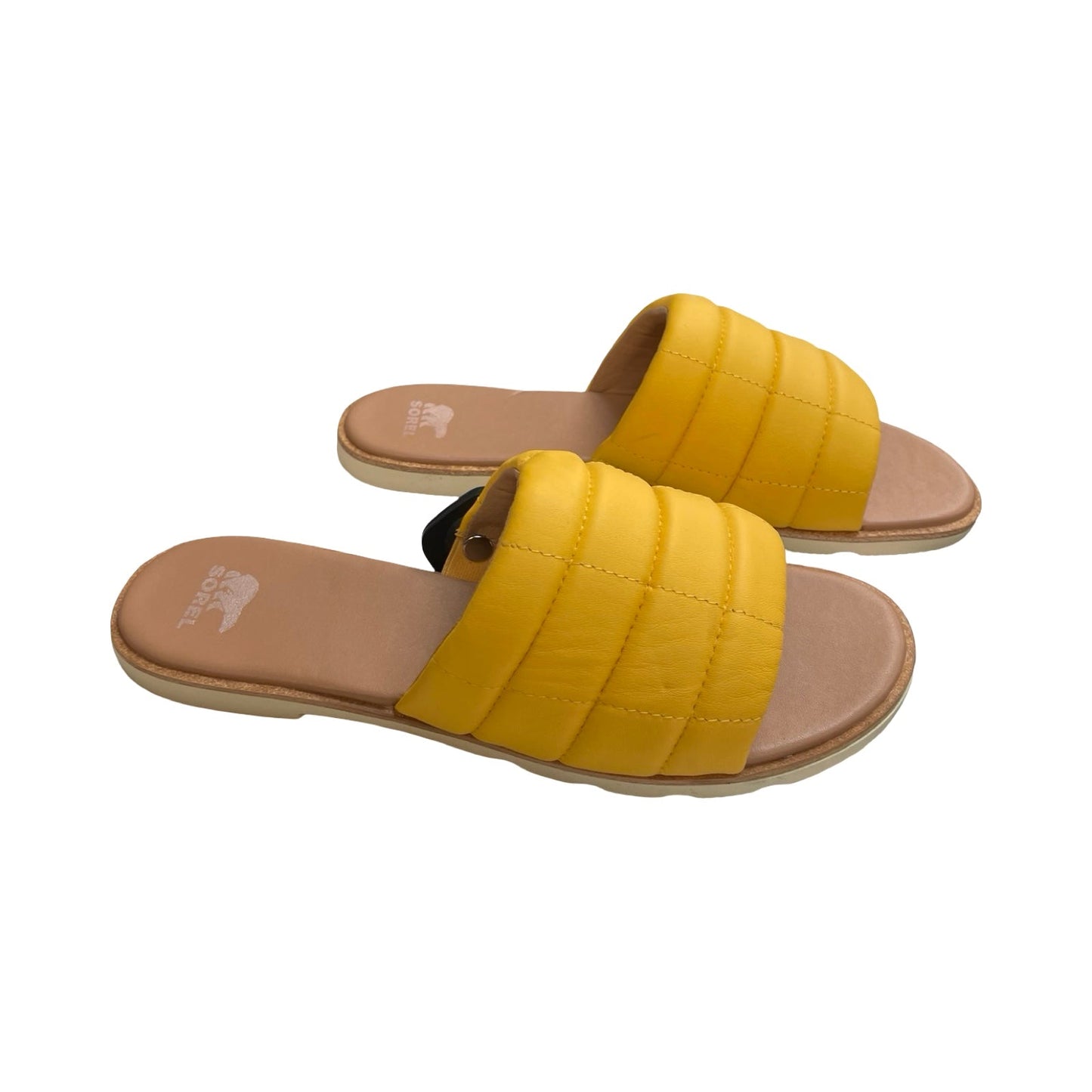 Sandals Designer By Sorel In Yellow, Size:11