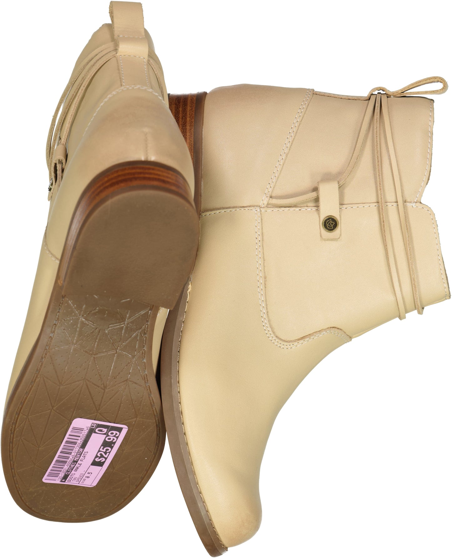 CLOTHES MENTOR-BOOTS ANKLE FLATS Size 8.5