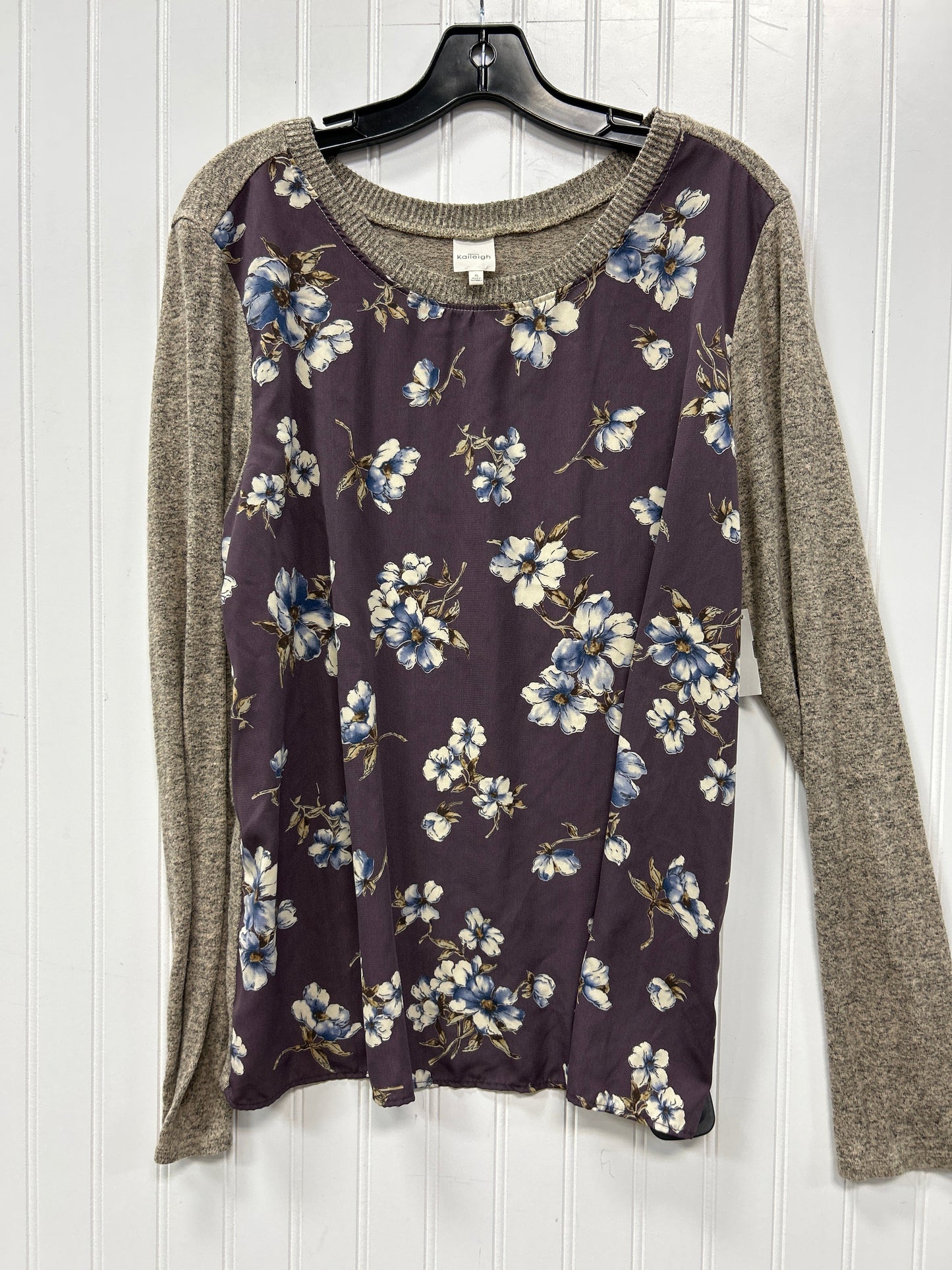 Top Ls By Kaileigh In Purple, Size:Xl