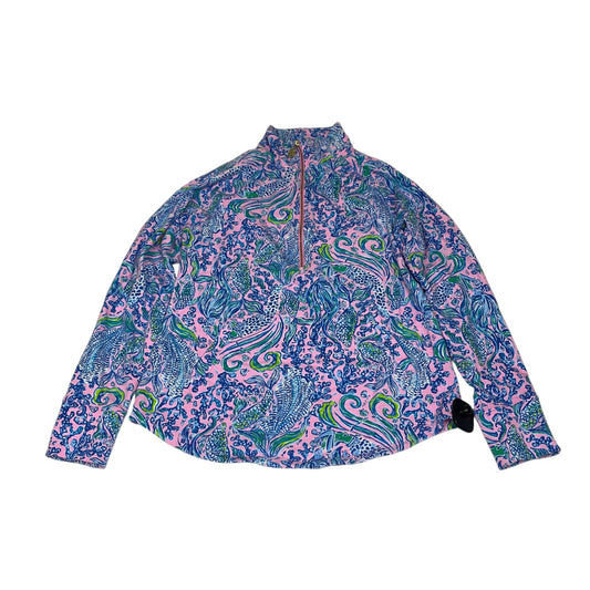 Sweatshirt Designer By Lilly Pulitzer In Blue & Pink, Size:S