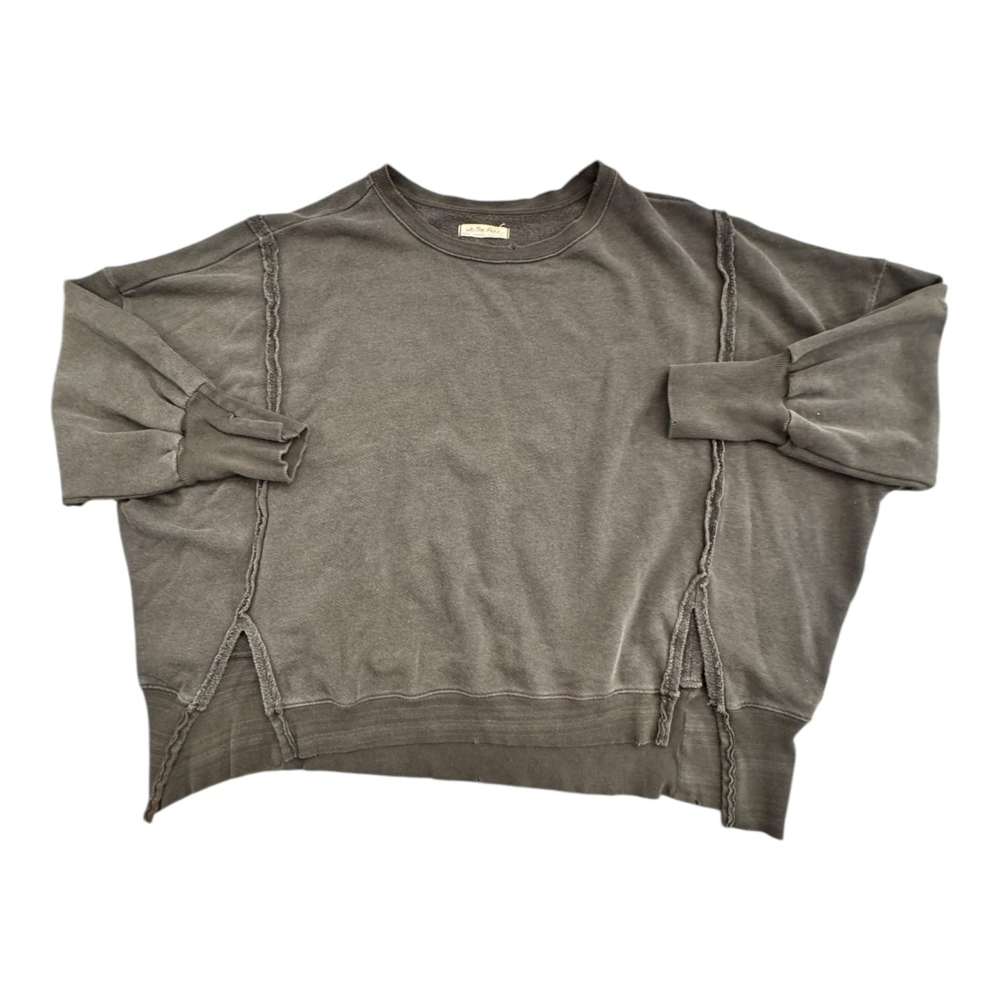 Top Sweatshirt Ls By We The Free In Grey, Size:M