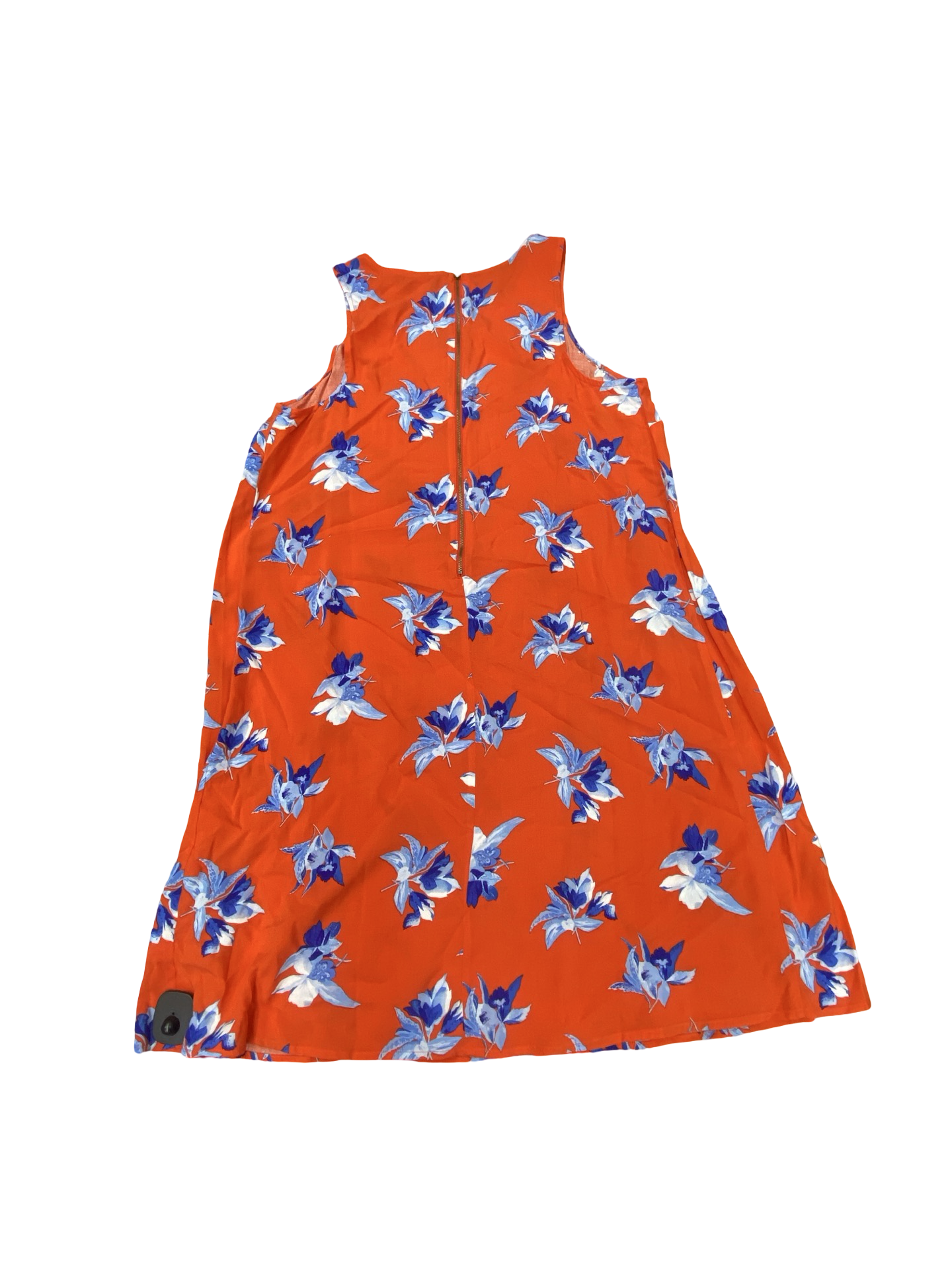 Dress Casual Midi By Ava & Viv In Blue & Orange, Size:1X