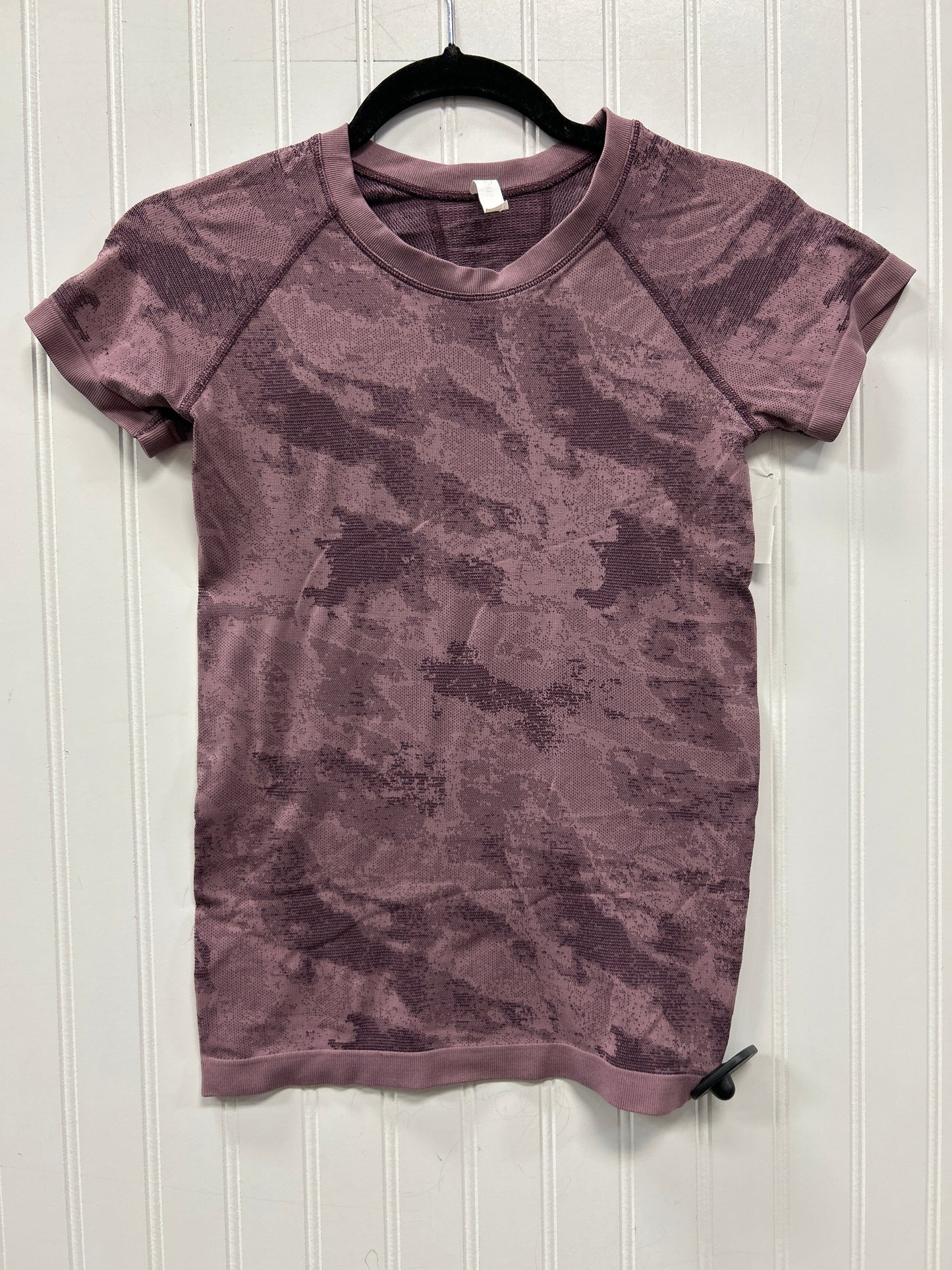 Athletic Top Ss By Athleta In Purple, Size:Xs