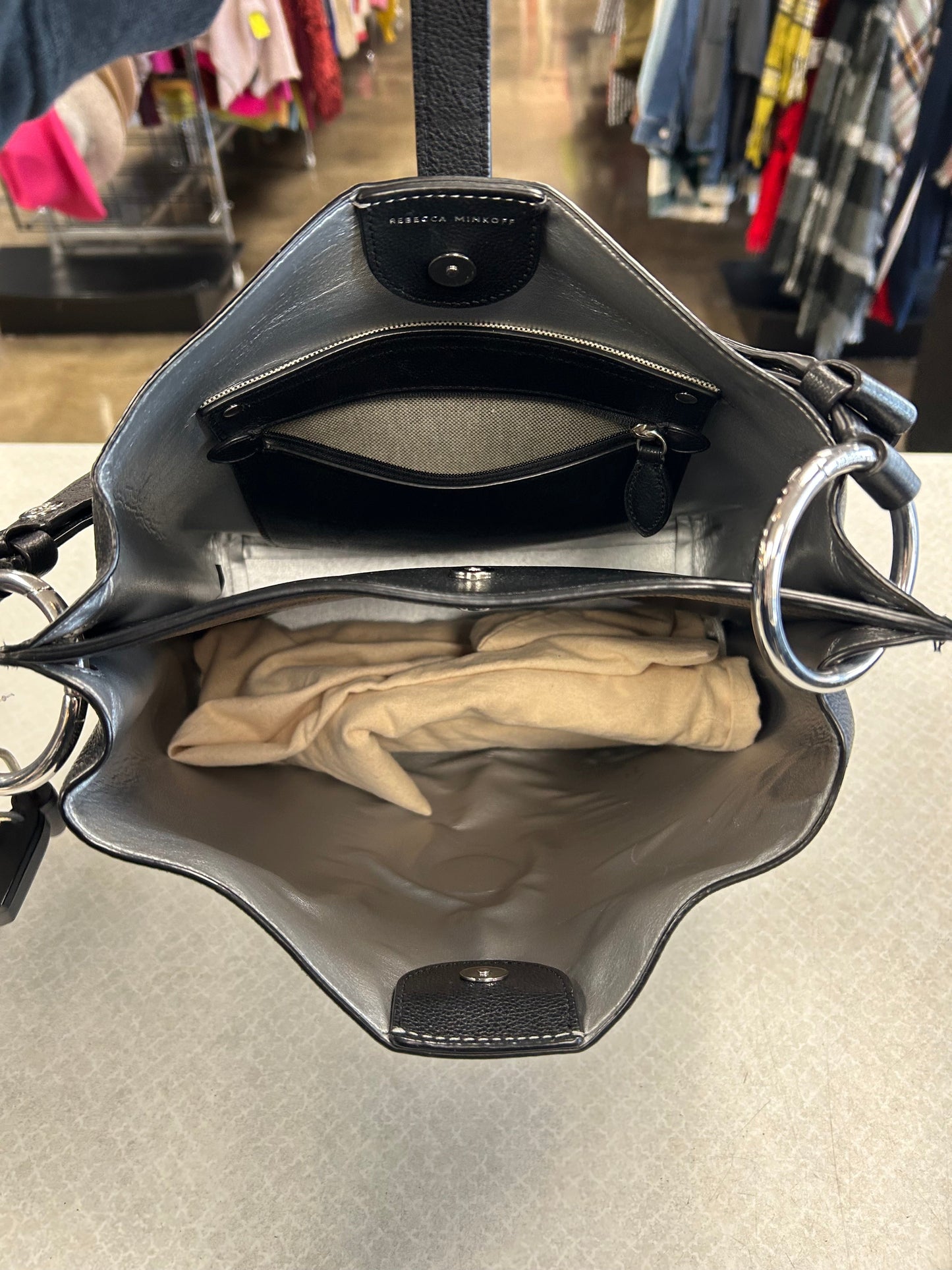 Handbag Designer By Rebecca Minkoff In Black, Size:Medium