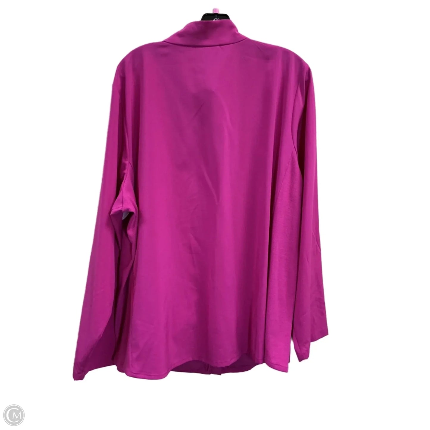Jacket Windbreaker By Croft And Barrow In Pink, Size: 2x