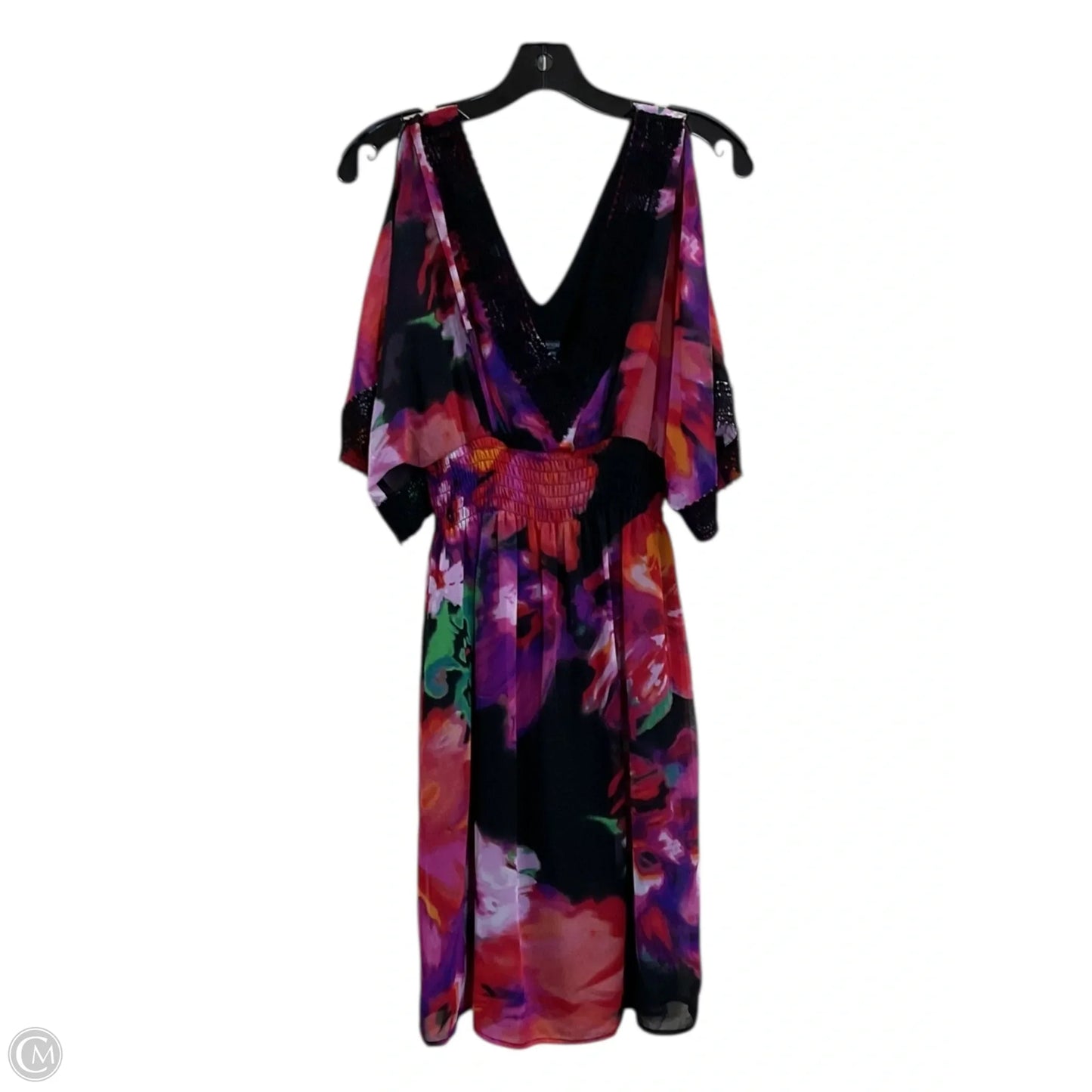 Dress Party Short By Bisou Bisou In Floral Print, Size: M