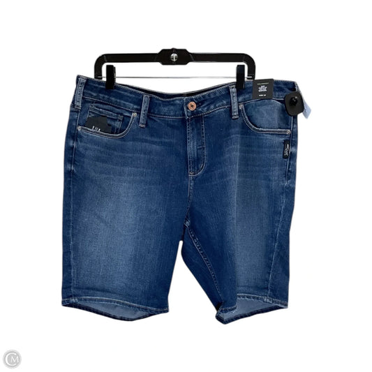 Shorts By Silver In Blue Denim, Size: 20