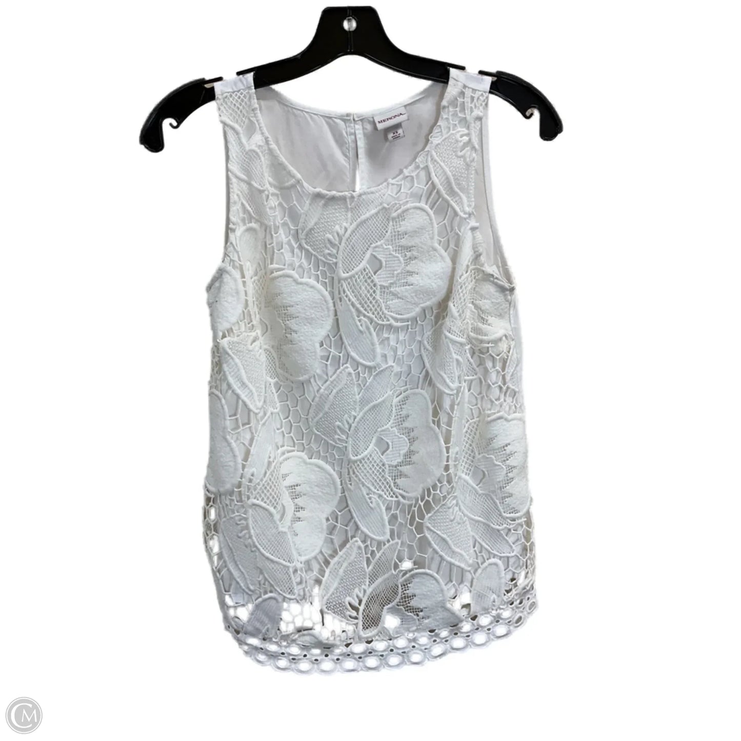 Top Sleeveless By Merona In White, Size: Xs