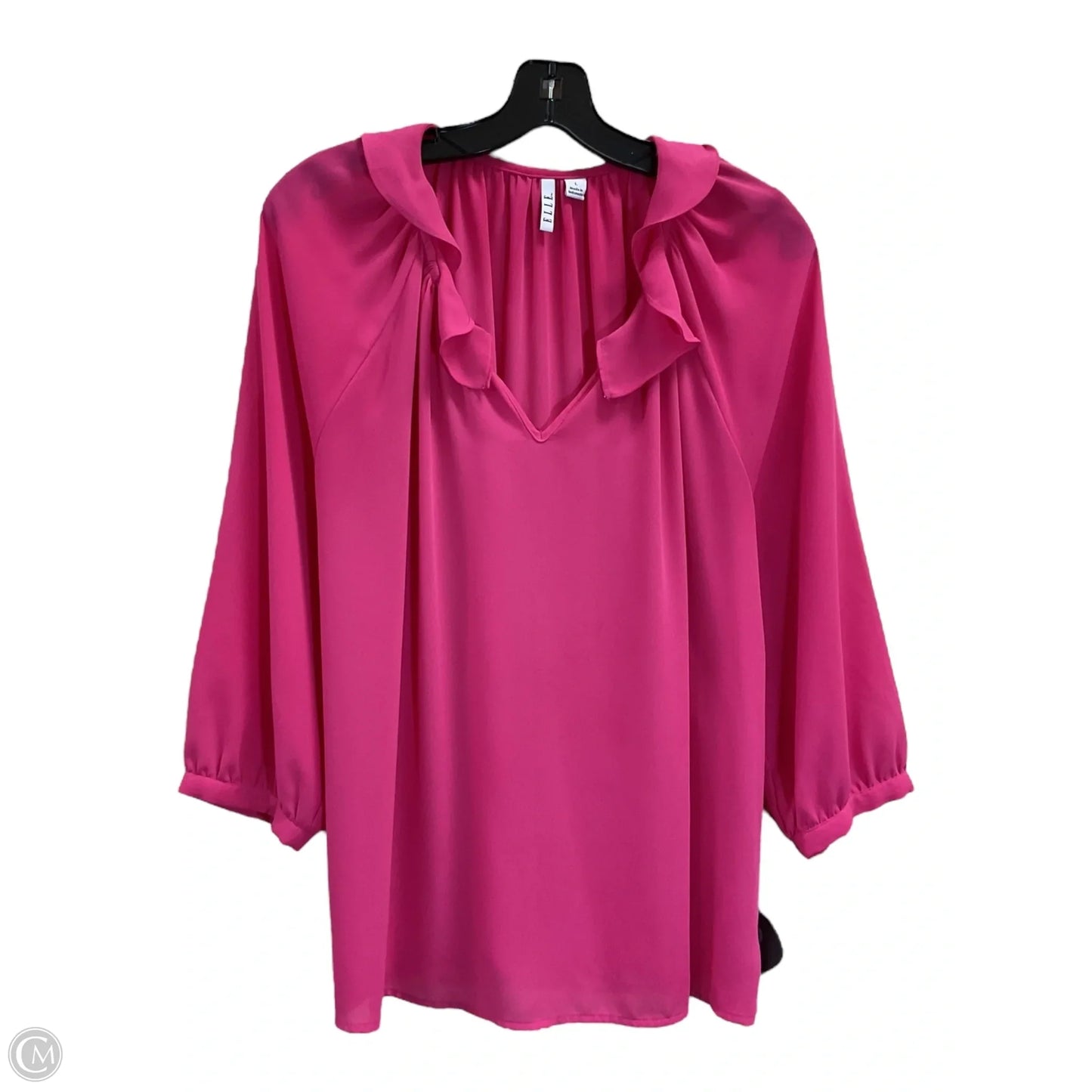 Top Long Sleeve By Elle In Pink, Size: L