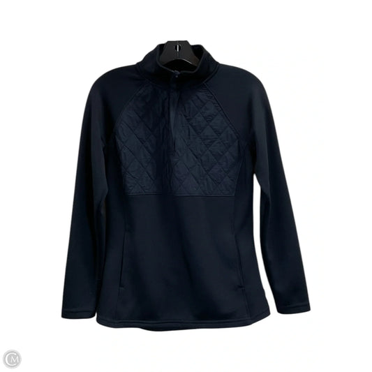 Athletic Top Long Sleeve Collar By Avia In Black, Size: S