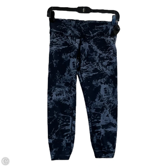 Athletic Leggings Capris By Calvin Klein Performance In Black & Grey, Size: S