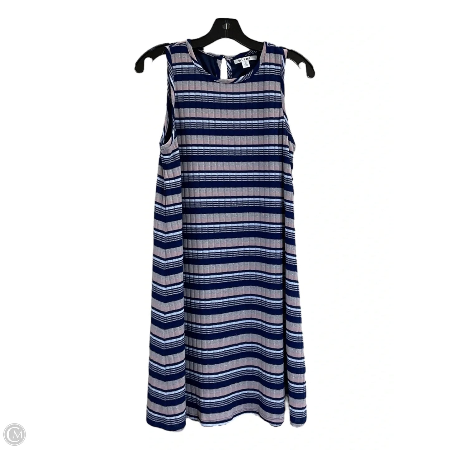Dress Casual Midi By Miami In Blue & Pink, Size: M