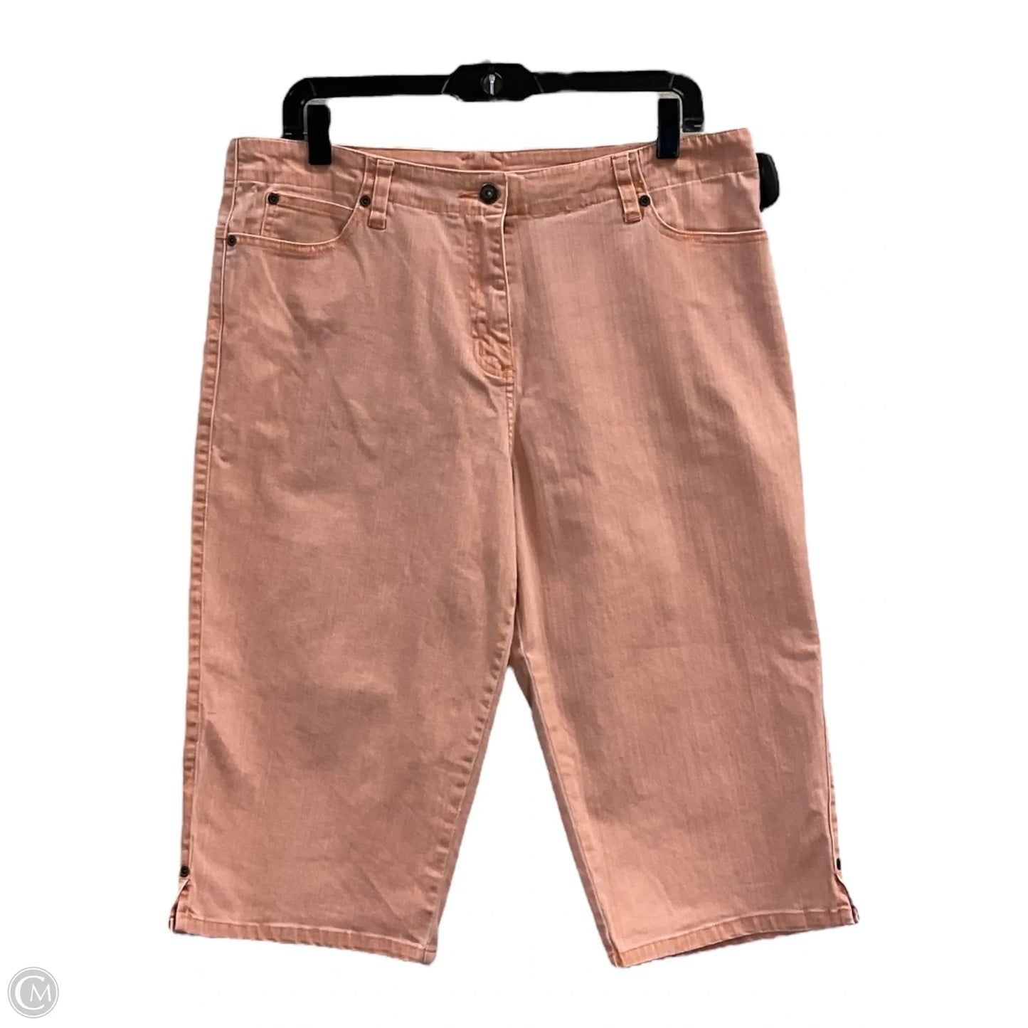 Shorts By Christopher And Banks In Orange Denim, Size: 12