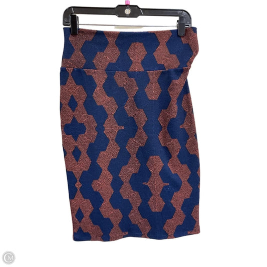 Skirt Midi By Lularoe In Blue & Orange, Size: S